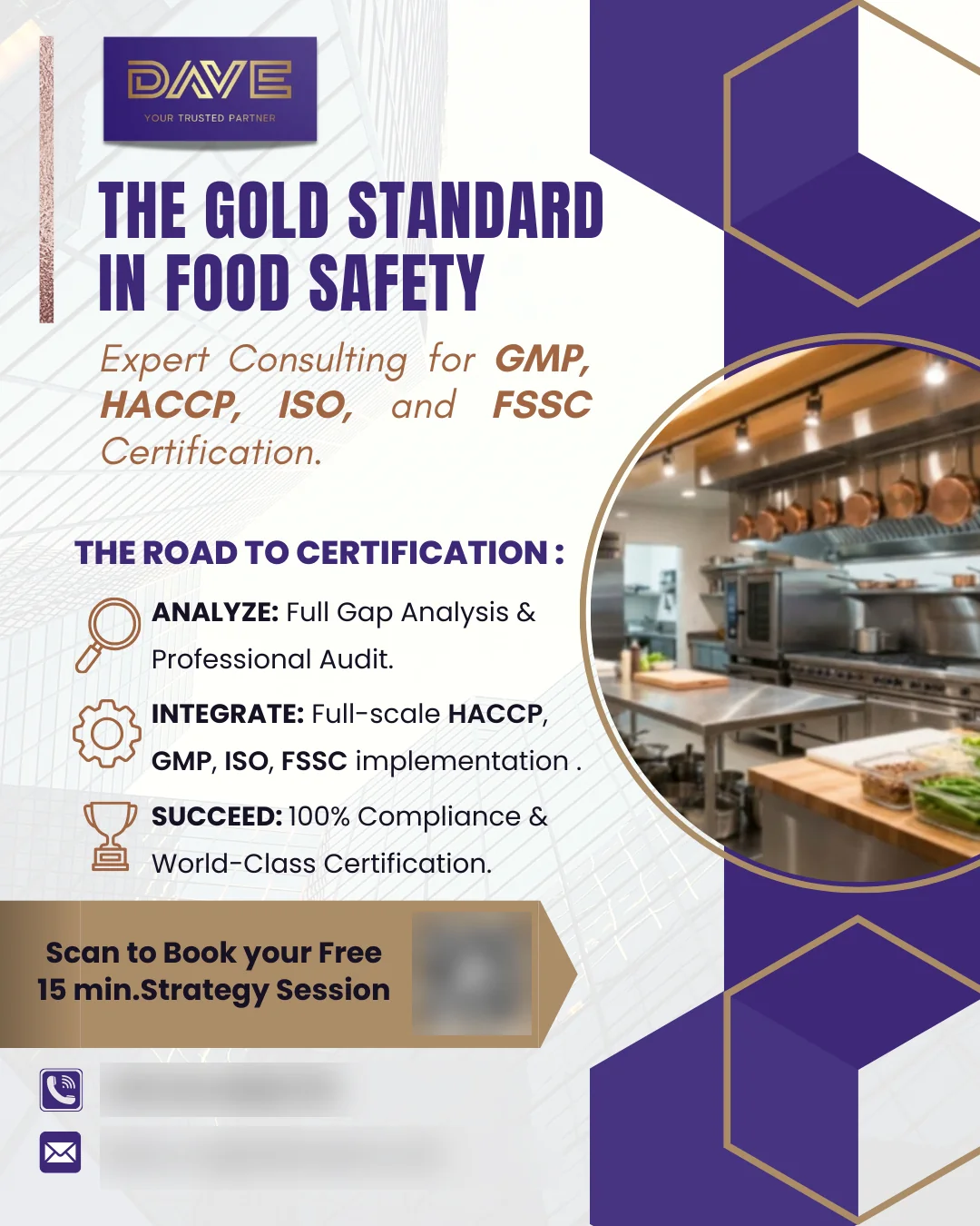 DAVE QMS food safety consultancy Instagram post